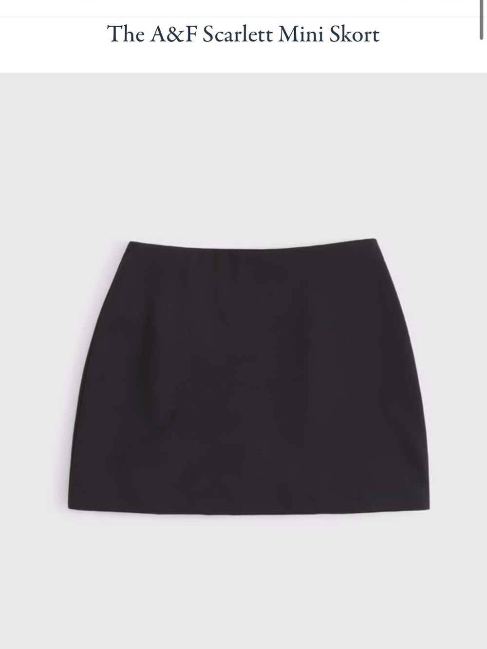 Abercrombie & Fitch Black Mini Skirt